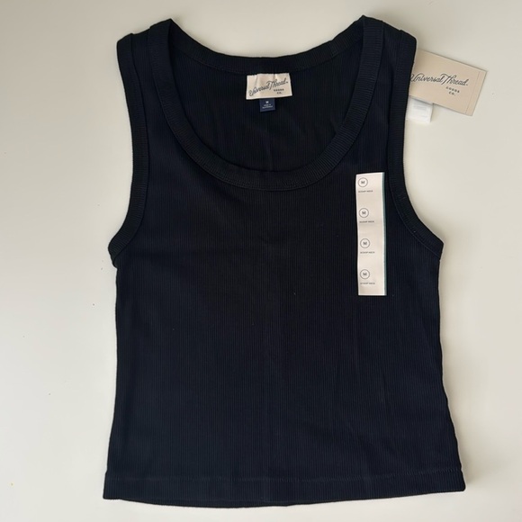 Universal Thread Black Ribbed Tank Top - Size M (NWT) - Picture 4 of 7